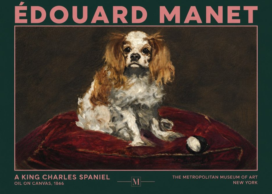 Édouard Manet A King Charles Spaniel No4 - Póster