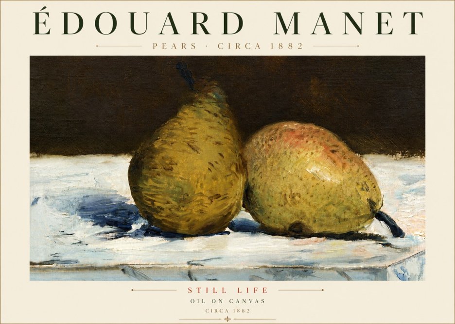 Édouard Manet Pears No4 - Póster