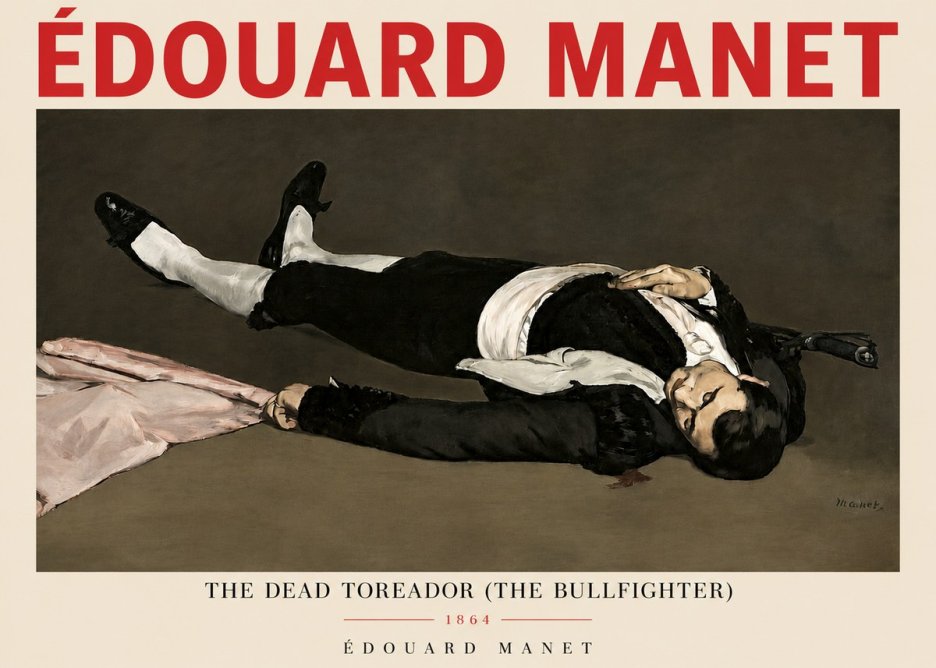 Édouard Manet The Dead Toreador (the Bullfighter) No3 - Póster