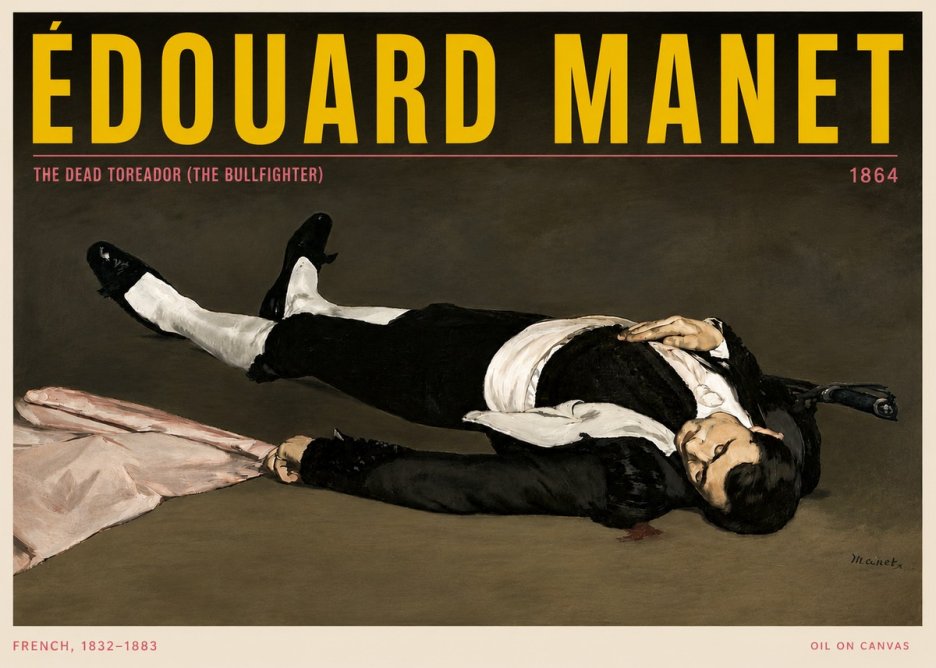 Édouard Manet The Dead Toreador (the Bullfighter) No5 - Póster