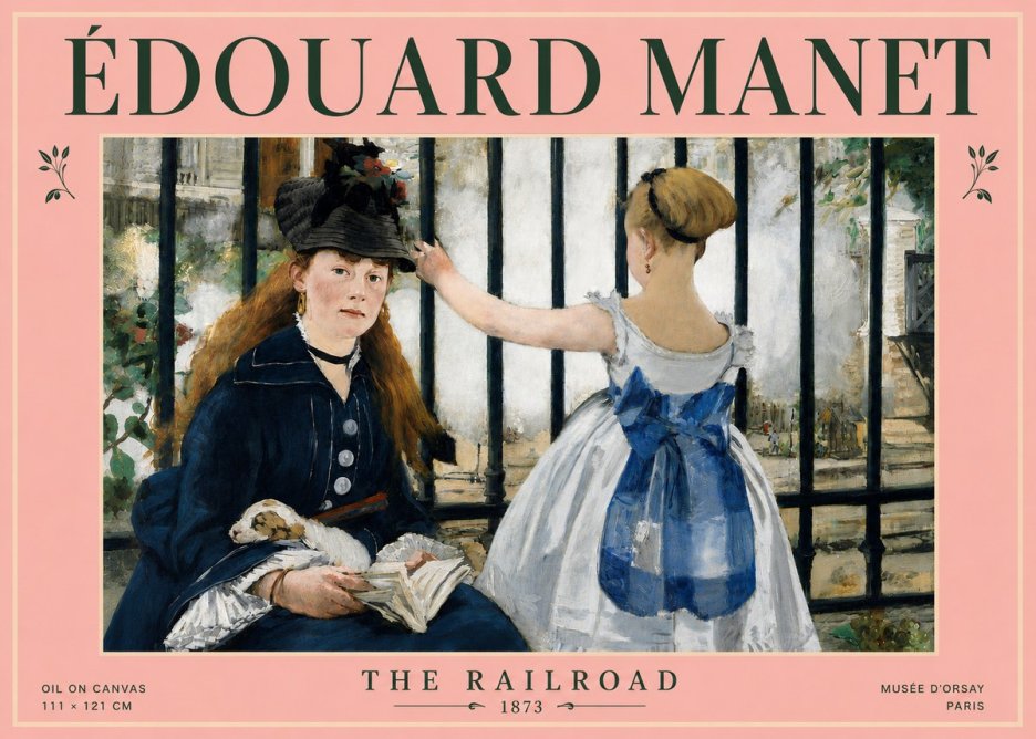 Édouard Manet The Railroad No4 - Póster