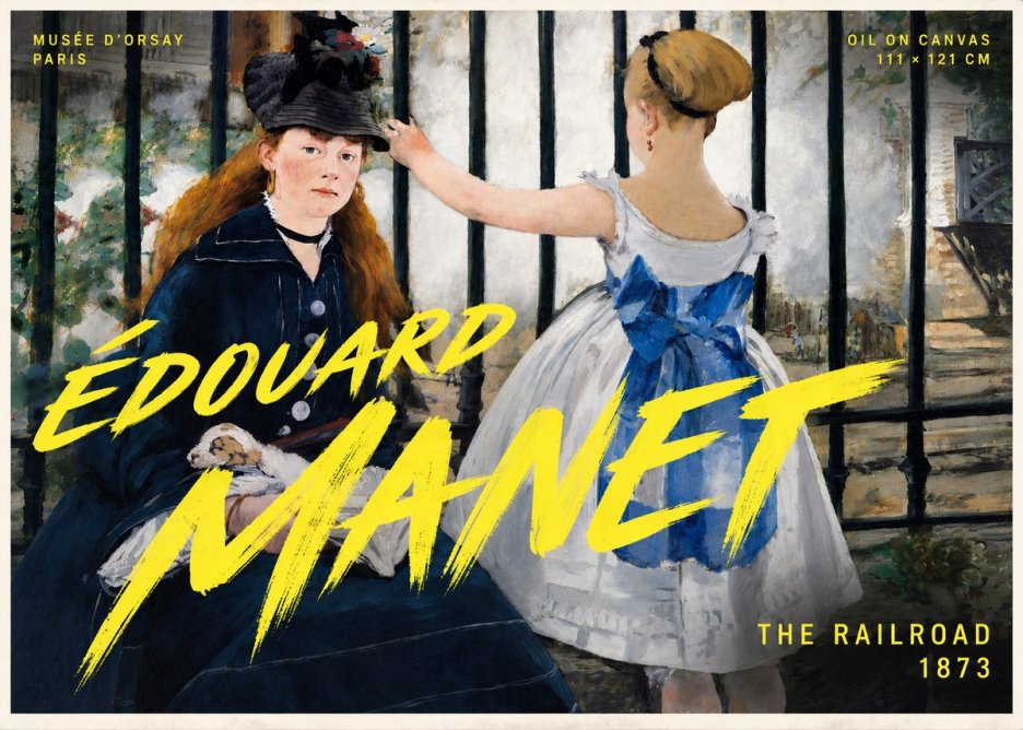 Édouard Manet The Railroad No5 - Póster