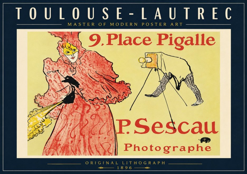 Toulouse-Lautrec 9. Place Pigalle No6 - Póster