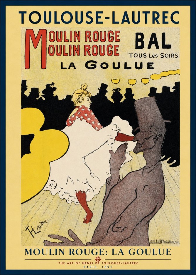 Toulouse-Lautrec Moulin Rouge: La Goulue No2 - Póster