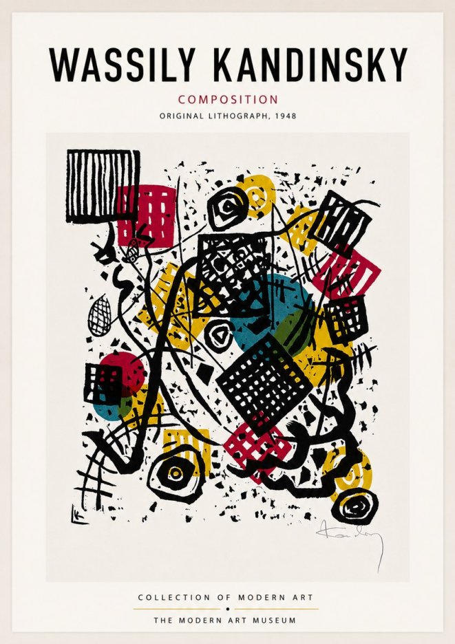 Kandinsky Composition IV No6 - Póster
