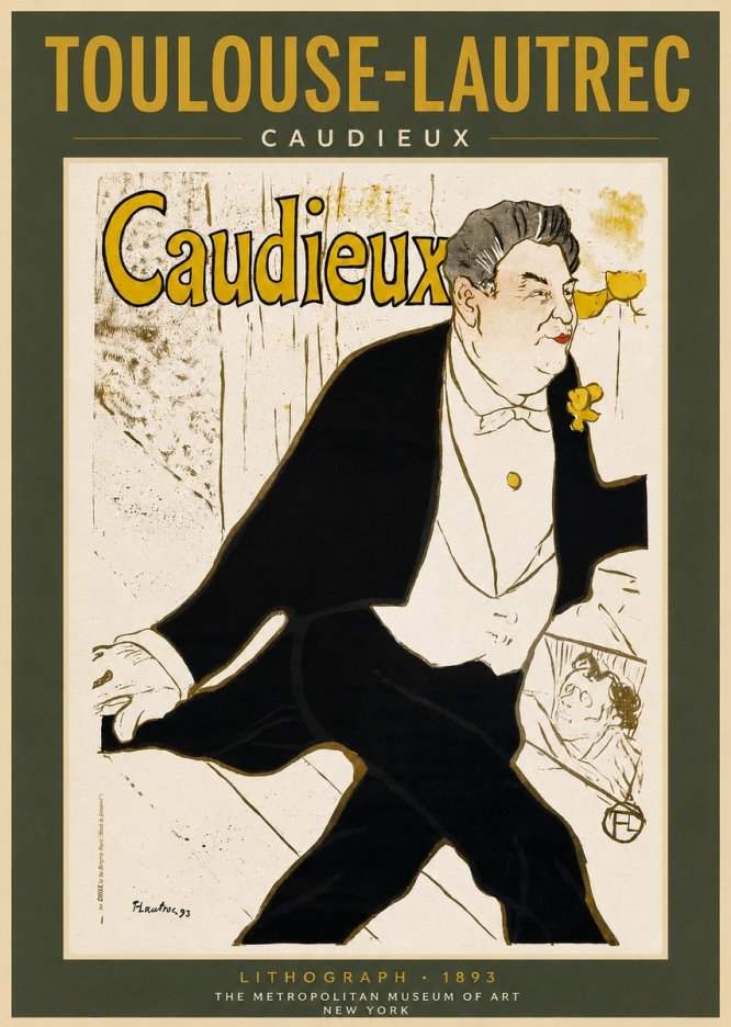 Toulouse-Lautrec Caudieux No2 - Póster