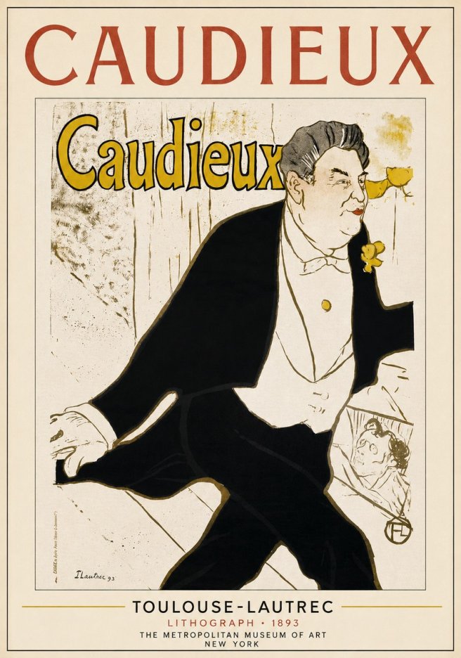 Toulouse-Lautrec Caudieux No3 - Póster