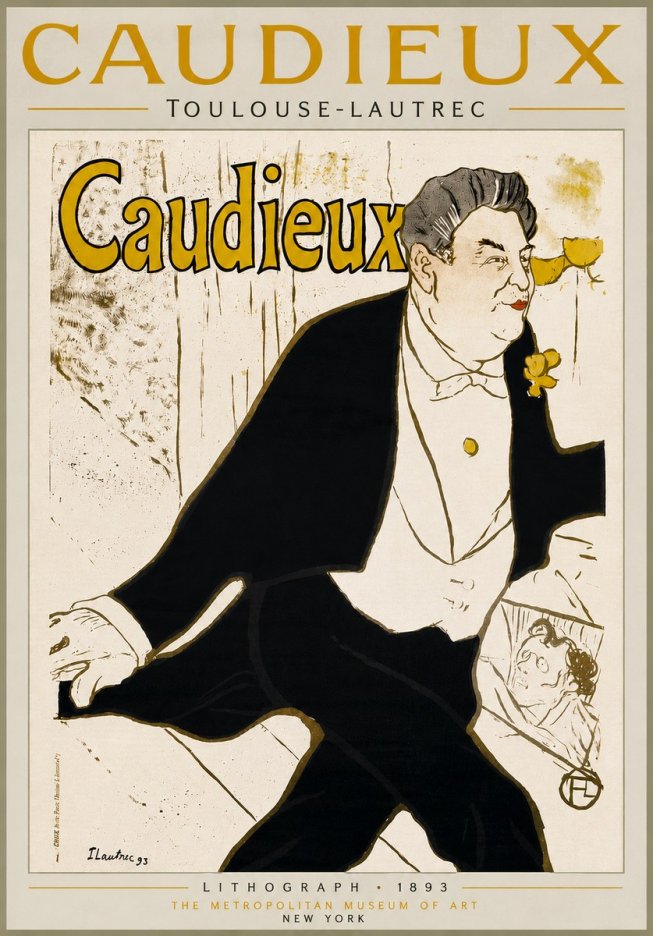 Toulouse-Lautrec Caudieux No5 - Póster