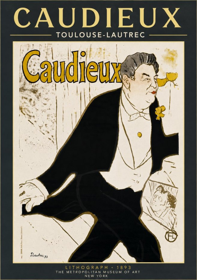 Toulouse-Lautrec Caudieux No6 - Póster