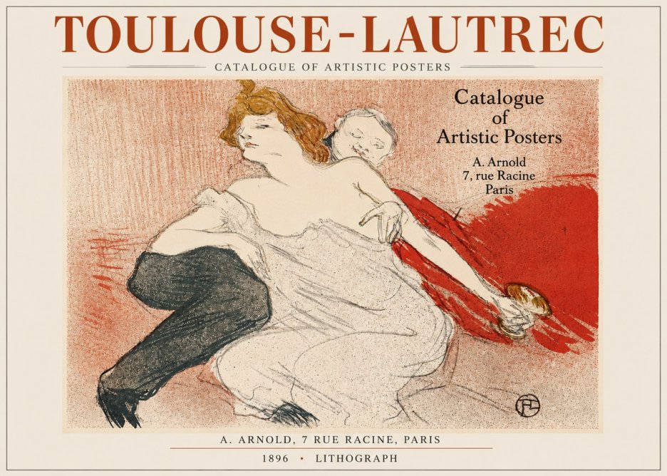 Toulouse-Lautrec Catalogue of Artistic Posters No3 - Póster