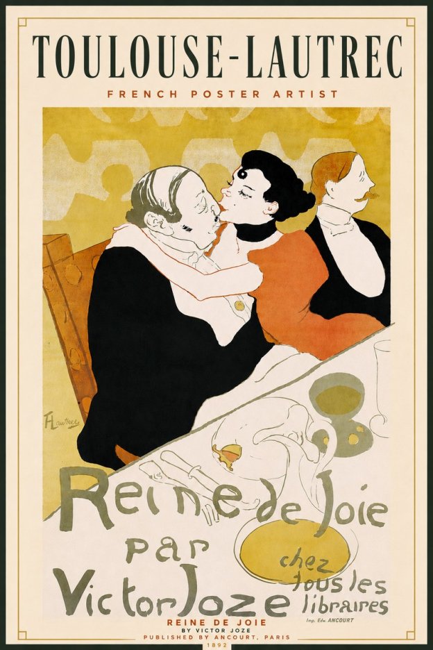 Toulouse-Lautrec Reine De Joie I No4 - Póster