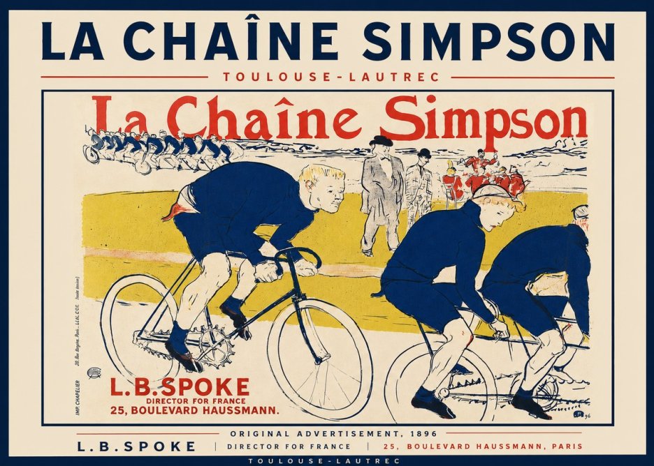 Toulouse-Lautrec La Chaîne Simpson No4 - Póster
