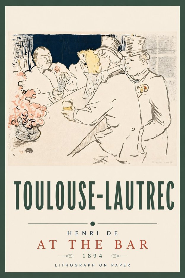Toulouse-Lautrec At the Bar No5 - Póster