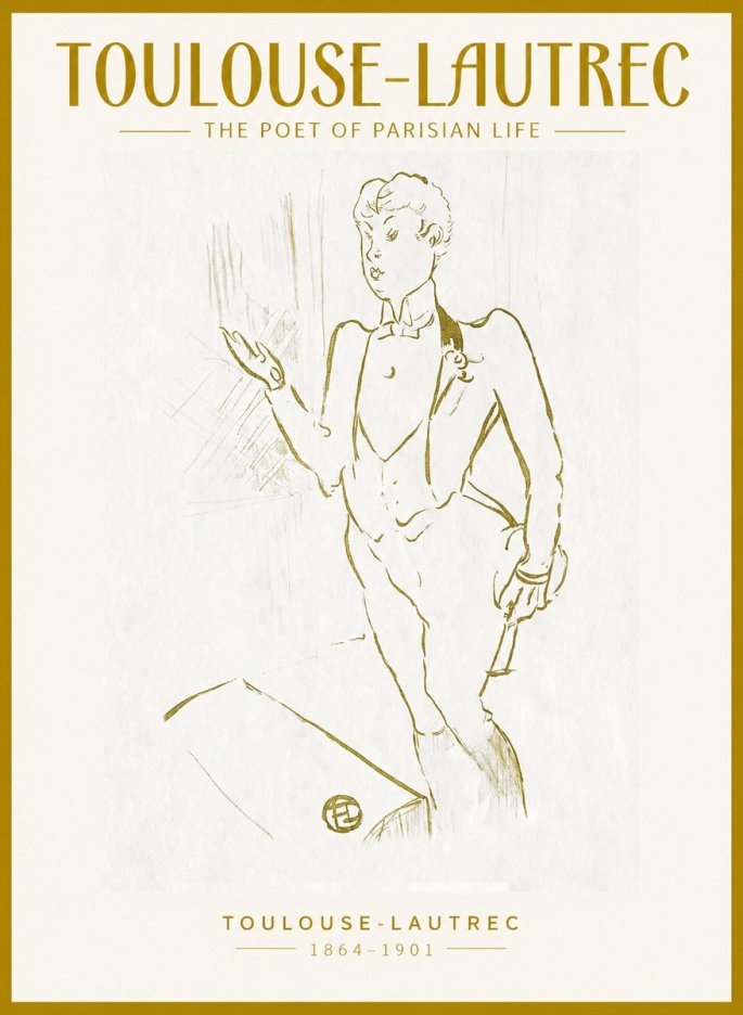 Toulouse-Lautrec The Poet of Parisian Life No1 - Póster