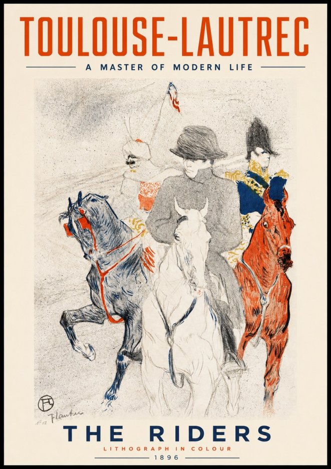 Toulouse-Lautrec The Riders No2 - Póster