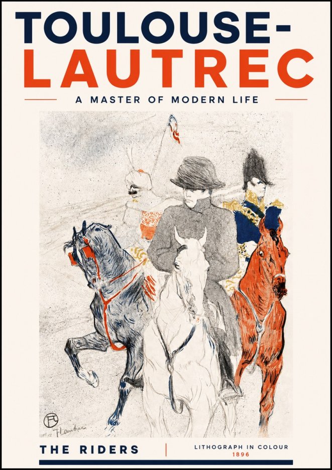 Toulouse-Lautrec The Riders No4 - Póster
