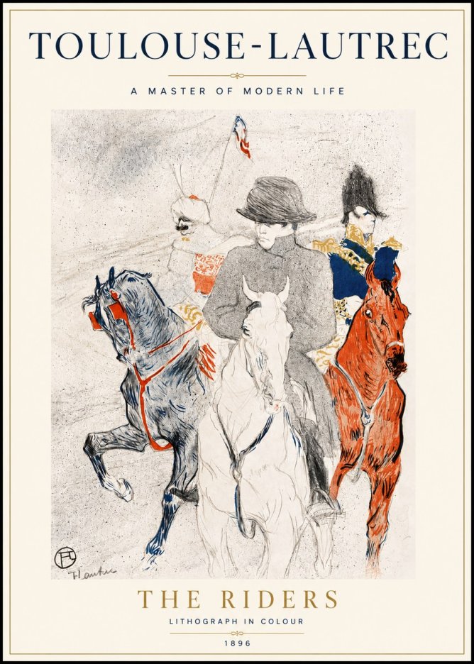 Toulouse-Lautrec The Riders No5 - Póster