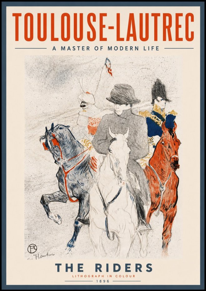 Toulouse-Lautrec The Riders No6 - Póster