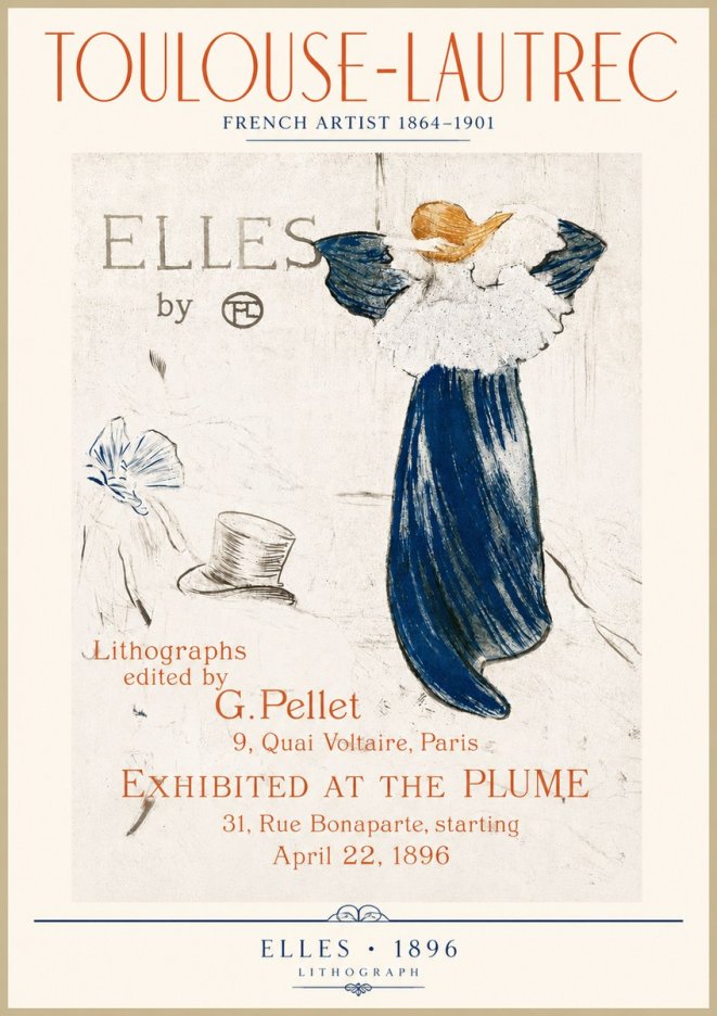 Toulouse-Lautrec Elles No4 - Póster