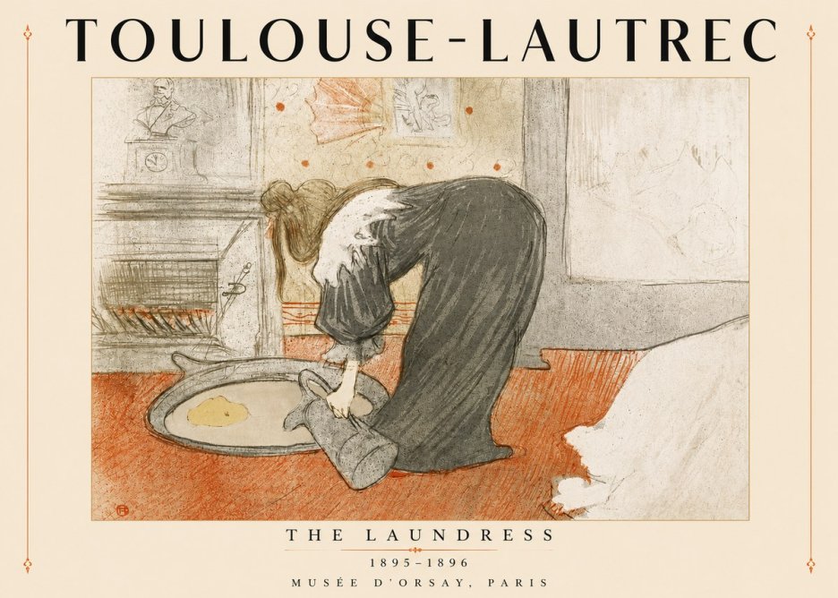 Toulouse-Lautrec The Laundress No4 - Póster