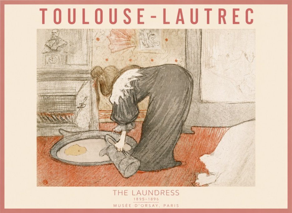 Toulouse-Lautrec The Laundress No6 - Póster