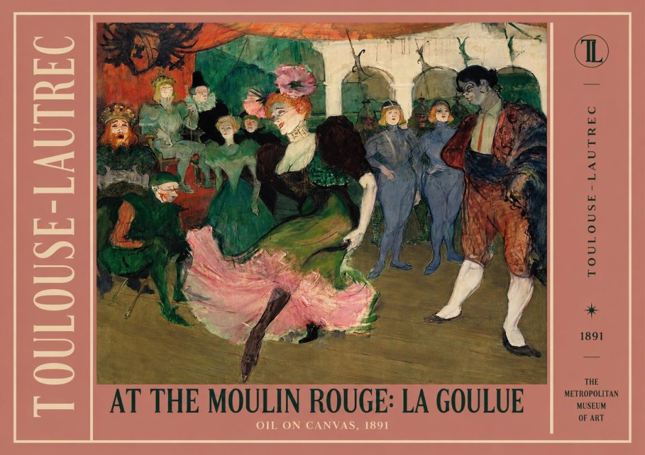 Toulouse-Lautrec At the Moulin Rouge: La Goulue No2 - Póster
