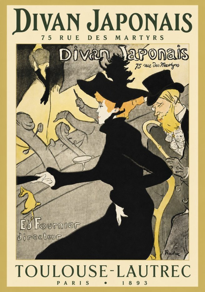Toulouse-Lautrec Divan Japonais No3 - Póster
