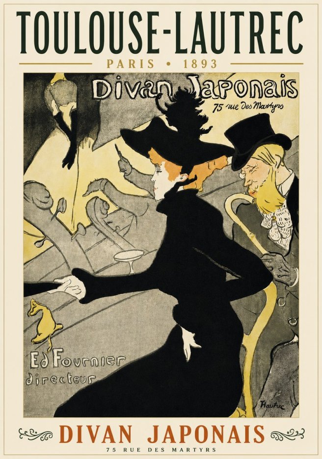 Toulouse-Lautrec Divan Japonais No4 - Póster
