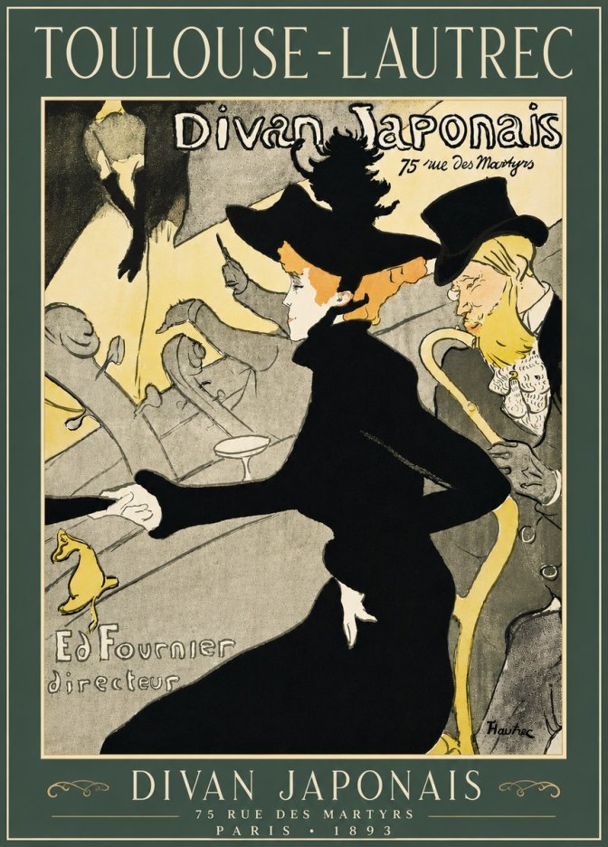 Toulouse-Lautrec Divan Japonais No6 - Póster