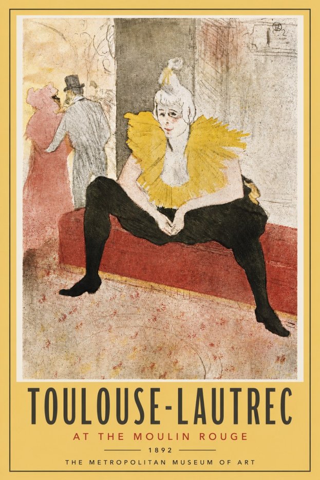 Toulouse-Lautrec At the Moulin Rouge X No4 - Póster
