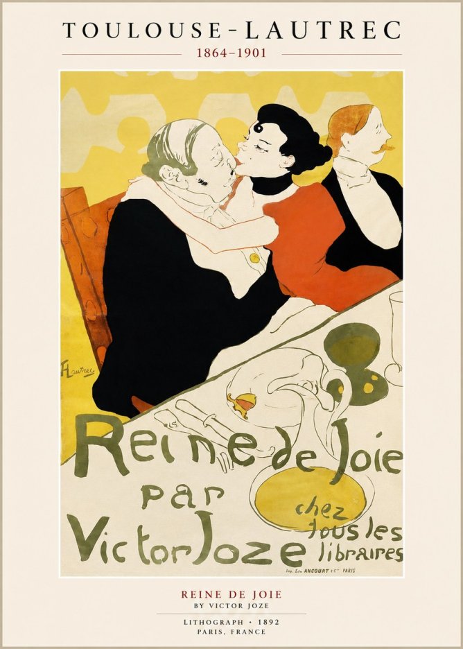 Toulouse-Lautrec Reine De Joie II No1 - Póster