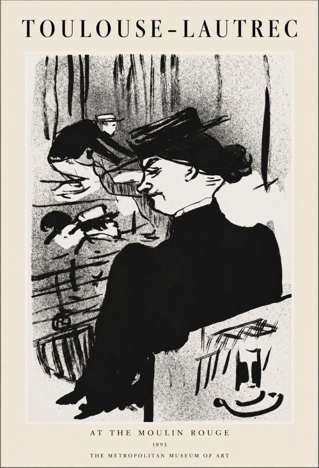 Toulouse-Lautrec At the Moulin Rouge XII No1 - Póster
