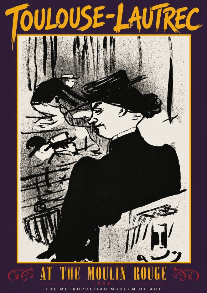 Toulouse-Lautrec At the Moulin Rouge XII No3 - Póster