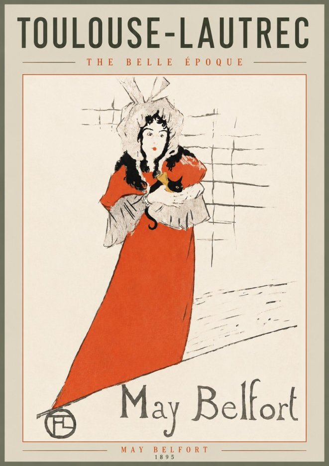 Toulouse-Lautrec May Belfort No4 - Póster