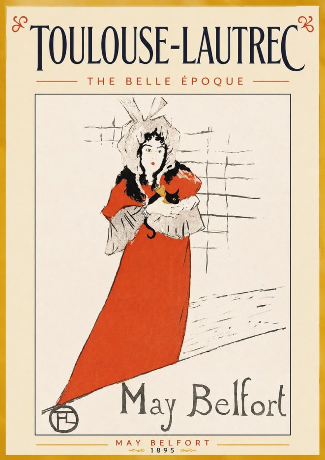 Toulouse-Lautrec May Belfort No5 - Póster