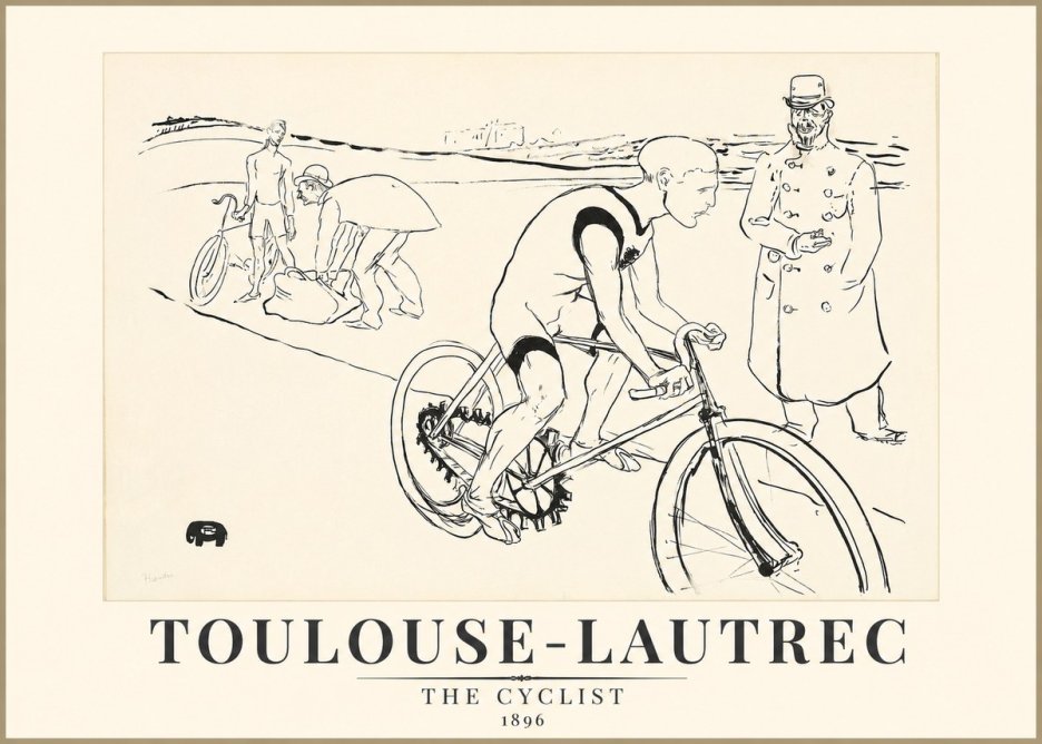 Toulouse-Lautrec The Cyclist No1 - Póster