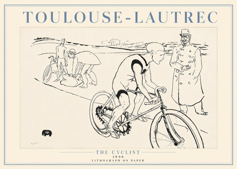 Toulouse-Lautrec The Cyclist No4 - Póster