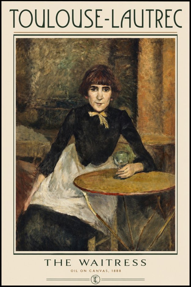 Toulouse-Lautrec The Waitress No2 - Póster