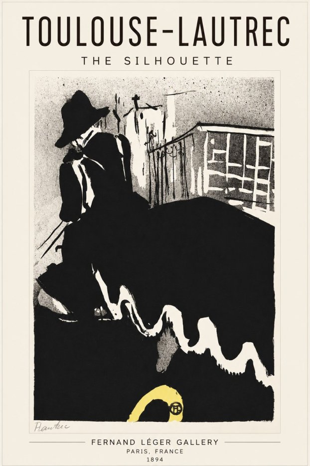 Toulouse-Lautrec The Silhouette No1 - Póster