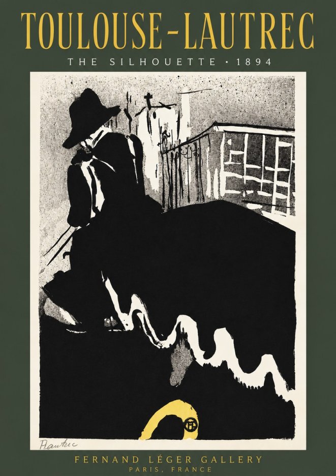 Toulouse-Lautrec The Silhouette No2 - Póster