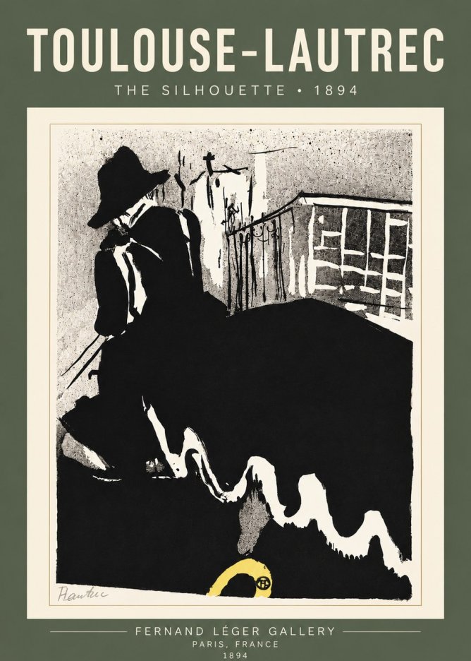 Toulouse-Lautrec The Silhouette No4 - Póster