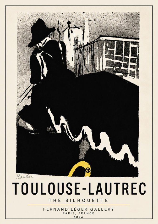 Toulouse-Lautrec The Silhouette No5 - Póster