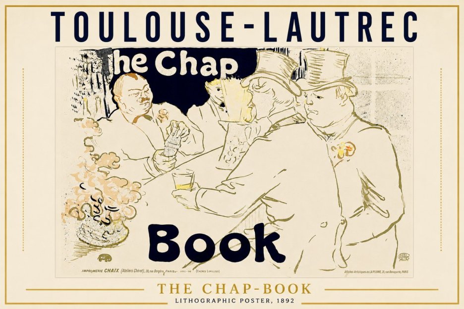 Toulouse-Lautrec The Chap-book No4 - Póster