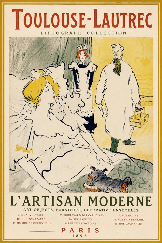 Toulouse-Lautrec L'artisan Moderne No2 - Póster