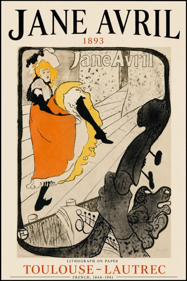 Toulouse-Lautrec Jane Avril II No3 - Póster