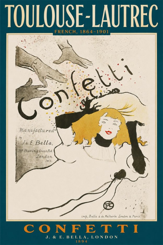 Toulouse-Lautrec Confetti No4 - Póster