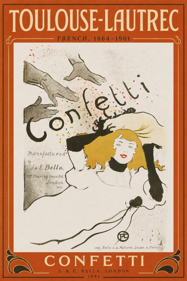 Toulouse-Lautrec Confetti No6 - Póster