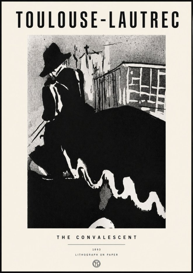Toulouse-Lautrec The Convalescent No3 - Póster