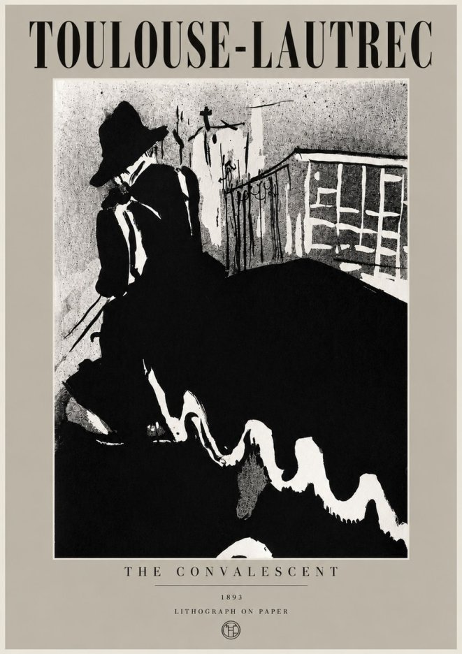 Toulouse-Lautrec The Convalescent No6 - Póster