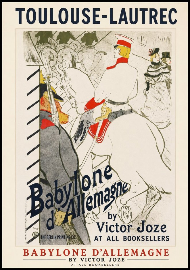 Toulouse-Lautrec Babylone D'allemagne No1 - Póster
